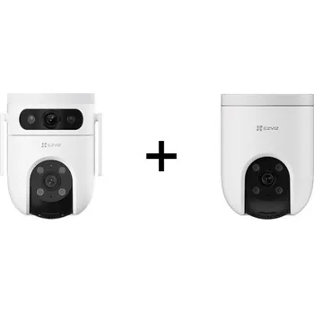 Bezpečnostní kamera Sada [Ezviz H8c 4G 2K IP kamera pro monitorování + Ezviz H9C WiFi otočná 2K 2v1 (3MP+3MP)]