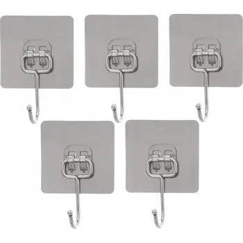 Věšák Háček bez vrtání Orion stříbrný