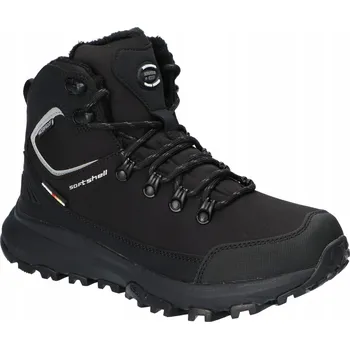 Dámská zimní obuv AMERICAN CLUB HL191 ZATEPLENÉ TREKOVÉ BOTY TRAPERY SNĚHULE ZIMNÍ BOTY ČERNÉ 38