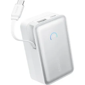 Powerbanka Anker Nano 10000mAh, 45W s kabelem USB-C bílá