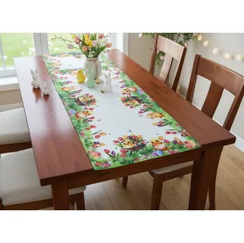 ubrus Velikonoční ubrus - běhoun na stůl EASTERS CHICKS 40x85 cm Mybesthome