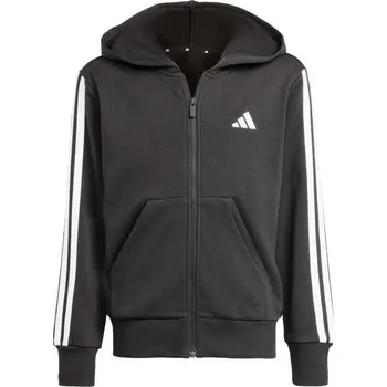 Dívčí oblečení Dívčí mikina adidas JG 3-STRIPES FZ HD 280 152 Černá, Bílá
