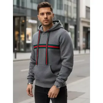 Pánské oblečení Pánská mikina DSTREET BX5937 ŠEDÁ L