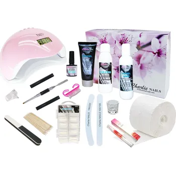 Startovací sada na Polygel nehty XXL 48W růžová