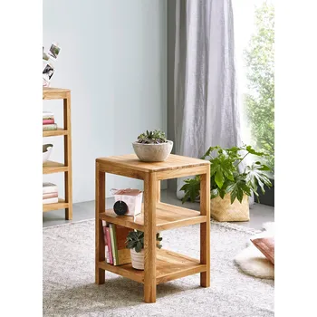 Konferenční stolek Massivo.cz Odkládací policový stolek Gialo - malý, dub-masiv