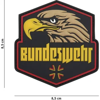 Nášivka Nášivka BUNDESWEHR plastová velcro BAREVNÁ (Nášivka BUNDESWEHR plastová velcro BAREVNÁ)