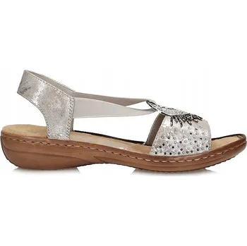 Dámské sandále Rieker dámské sandály 60880-90 s plochým podpatkem, velikost 41