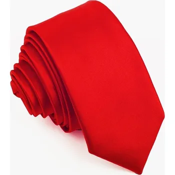 Kravata Červená slim kravata Greg 99135, Velikost Uni