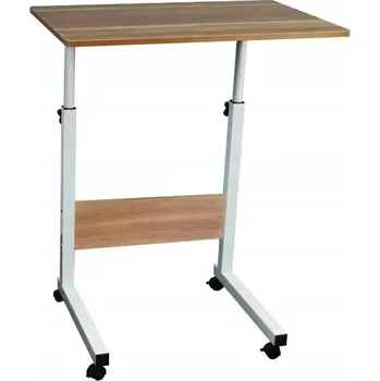 Psací stůl Obdélníkový psací stůl s nastavitelnou výškou 60 cm x 40 cm x 70 cm Office na kolečkách