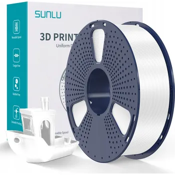 Filament Filament PETG Sunlu 1,75 mm 1 kg bílý