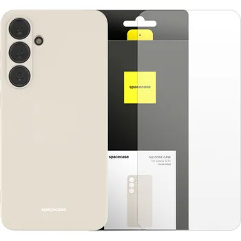 Pouzdro na mobilní telefon Zadní Kryt Spacecase pro Samsung Galaxy S24+ béžový