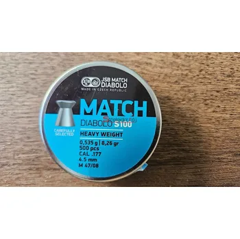 Diabolka BAZAR - Diabolo JSB Match S100 500ks cal.4,5mm
