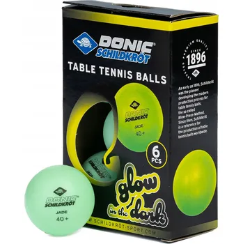 Pingpongový míček Míčky na stolní tenis PING PONG svítící ve tmě 6 ks 40+
