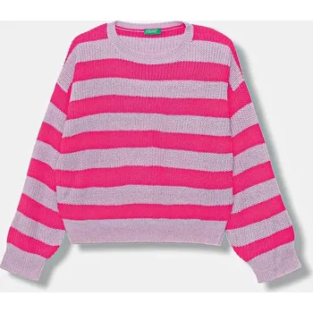 Dívčí svetr Dětský svetr United Colors of Benetton 1Z8SQ108X.G.seasonal fialová 04X, vel. 120