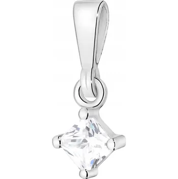 Přívěsek PŘÍVĚSEK přívěsek ryzost 925 s čtvercovým kubickým zirkonem