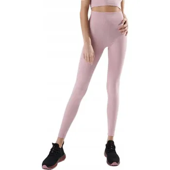 Dámské legíny SVĚTLE RŮŽOVÉ DLOUHÉ PŘILÉHAVÉ LEGÍNY VYSOKÝ PAS TEXTURA M
