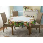 Velikonoční vzorovaný ubrus na stůl EASTERS CHICKS O 130 cm Mybesthome