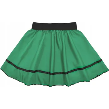 Dámská sukně SUKNĚ S GUMOU KOSTÝM ŠKOLNÍ PŘEDSTAVENÍ TMAVĚ ZELENÁ XS