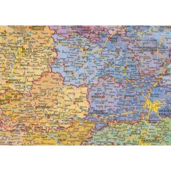 Česká republika - administrativní - 1:400 000 - nástěnná mapa /Stiefel/