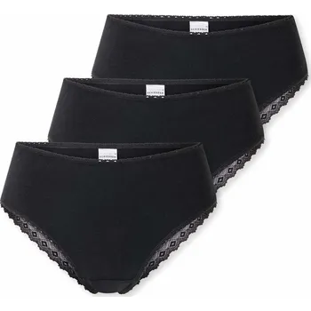 Kalhotky 722526 - Brazilské kalhotky Schiesser - pro ženy - vel. 38 - barva: černá