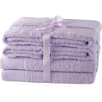 Ručník Froté bavlněné ručníky a osušky v levandulové barvě v sadě 6 ks Amari – AmeliaHome ID_1649440
