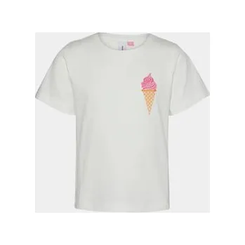 Dámské tričko Vero Moda Girl T-Shirt 10292896 Bílá Regular Fit 146_152