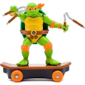 Figurka Funrise Želvy Ninja na skejtu Sewer Shredders Movie Michelangelo, 13 cm