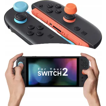 Herní konzole Gumové krytky / návleky na Joy-Con 6v1 JSAUX pro konzoli Nintendo Switch, 2 barevné