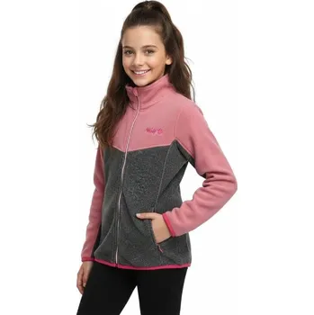 Oblečení a móda WOLF DÍVČÍ FLEECOVÁ MIKINA B2245-VELIKOSTI 134-164 Šedo/růžová 164
