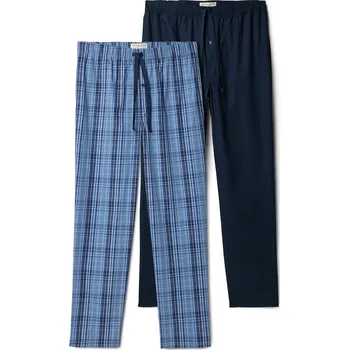 Pánské pyžamo 706707 - Tchibo - Pyžamové kalhoty - pro muže - vel. XXL 60/62 - barva: modrá/kostkovaný