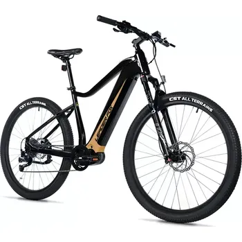 Horské kolo E-BIKE SWAN GENT 27,5", 16"-1, BLACK SHINY - beige sticker (MODEST)