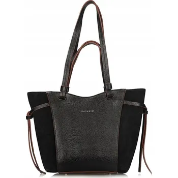 Kabelka TOSCANIO KOŽENÁ KABELKA TOS G144 CZARNY ČERNÁ