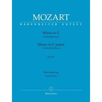 W.A. Mozart: Missa In C major K. 317 - Coronation Mess (noty na sborový zpěv, klavír)