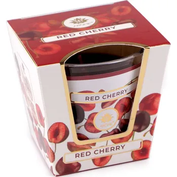 Svíčka Vonná svíčka ve skle 120 g, velké, 26 (Red Cherry) bordó sv.