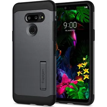 Pouzdro na mobilní telefon Zadní Kryt Spigen pro LG G8 ThinQ šedý