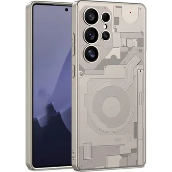 Pouzdro na mobilní telefon Zadní Kryt Erbord pro Samsung Galaxy S25 Ultra béžový