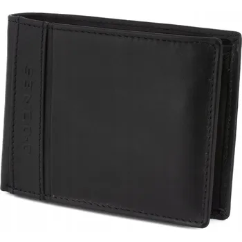 Peněženka Pánská kožená peněženka černá horizontální J. Jones velká elegantní balená