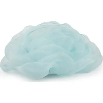 Organzový květ růže k našití a nalepení Ø8 cm, střední, 6 mentolová