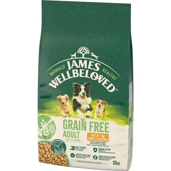 Krmivo pro psa JAMES WELLBELOVED bezobilné monoproteinové suché krmivo pro psy krůta 10 kg