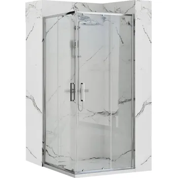 REA/S - Sprchový kout PUNTO 90x90 Se sprchovou vaničkou Savoy black KPL-K1008