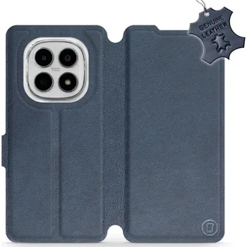 Pouzdro na mobilní telefon Kožené flip pouzdro Mobiwear - Xiaomi Redmi Note 15 4G - Modré (Kožené knížkové pouzdro, obal, kryt na mobil Xiaomi Redmi Note 15 4G, Modré, materiál Genuine Leather, ochrana 360°, stojánek, silikonová vanička, magnetické zavírání)