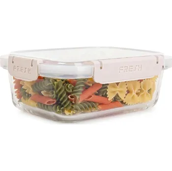 Dóza na potraviny CVAK&CVAK | Skleněná dóza na potraviny 1000 ml | béžová Dedra