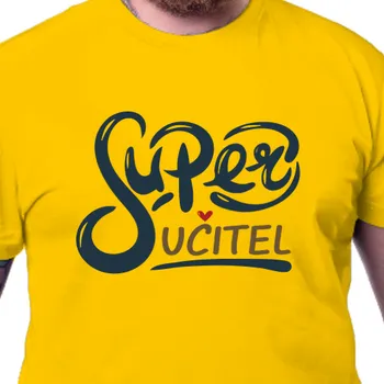 Pánské tričko Tričko Učitelé | Tričko Super učitel