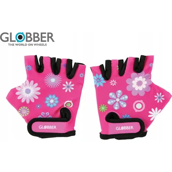 Cyklistické rukavice Cyklistické rukavice Globber růžové, velikost XS