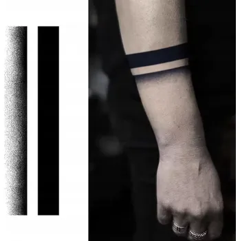 Náramek Polopermanentní tetování – pánský dočasný pásek/náramek na ruku, lýtko, nohu