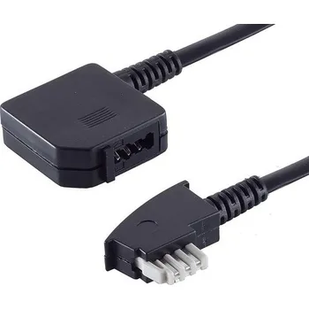 Organizér oblečení 1aTTack.de 1x 15m - Prodlužovací telefonní kabel, 4vodičový, zástrčka TAE-N - zásuvka TAE-N,