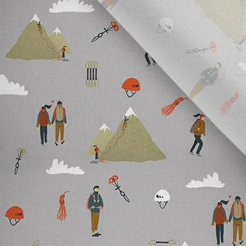 Zbytek - Funkční oboulícní úplet horolezci na šedé zvětšený vzor