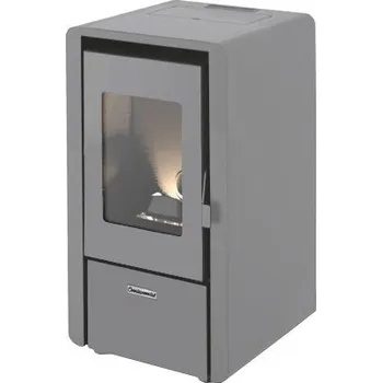 Krbová kamna CENTROMETAL CENTROPELET Z peletová kamna 2,5-5,53 kW, šedá - doprava zdarma