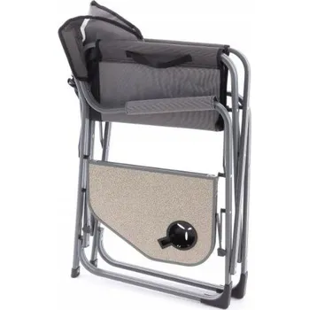 Skládací kempingová židle se stolkem a držákem na nápoje