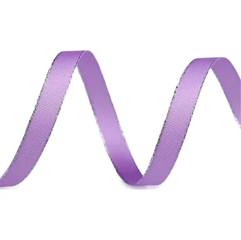 Stuha Stuha taftová šíře 9 mm s lurexem Balení: 10 m, Varianta: 503 fialová lila stříbrná - 8590939200241